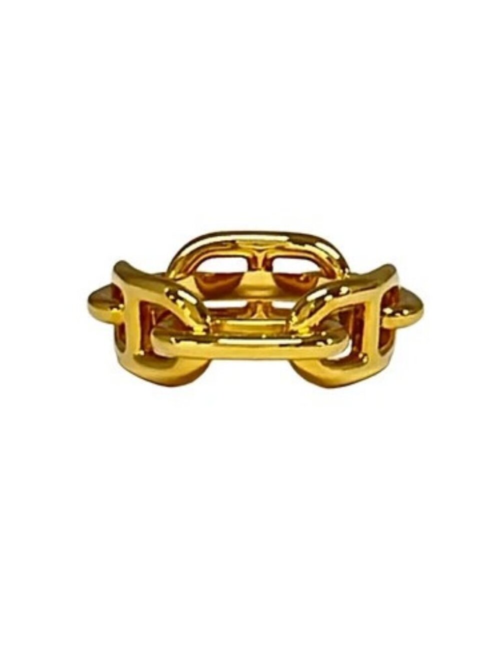 HERMES Chaine D'ancre Gold Hardware Scarf Ring